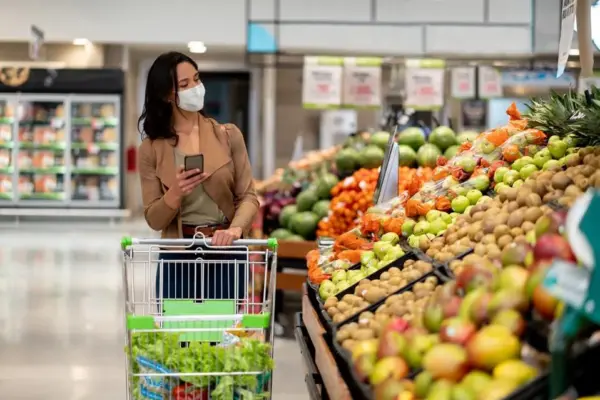 indícame el camino a la tienda de alimentos más cercana