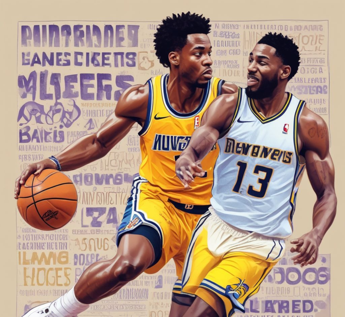 denver nuggets vs lakers match player stats